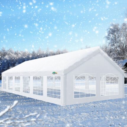 HOTEEL 20' x 40' Outdoor Gazebo Wedding Party Tent Patio Canopy Camping Shelter Pavilion w/Removable Sidewalls Carport Cater BBQ Events